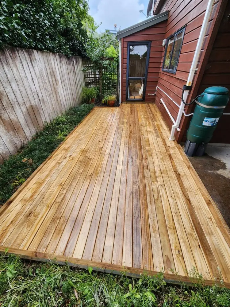 After: Pine deck replacement and renovation in Hobsonville, West Auckland