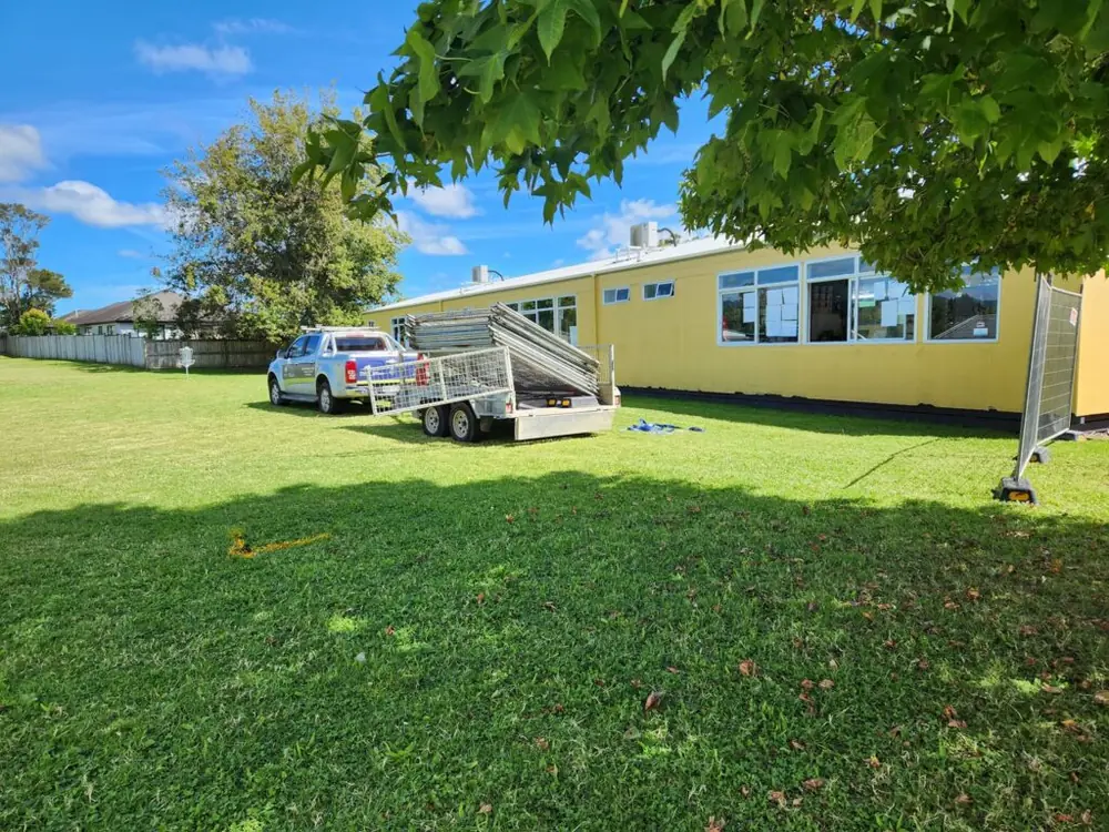 Before: Raised garden beds for a school learning garden in Sunnyvale, West Auckland