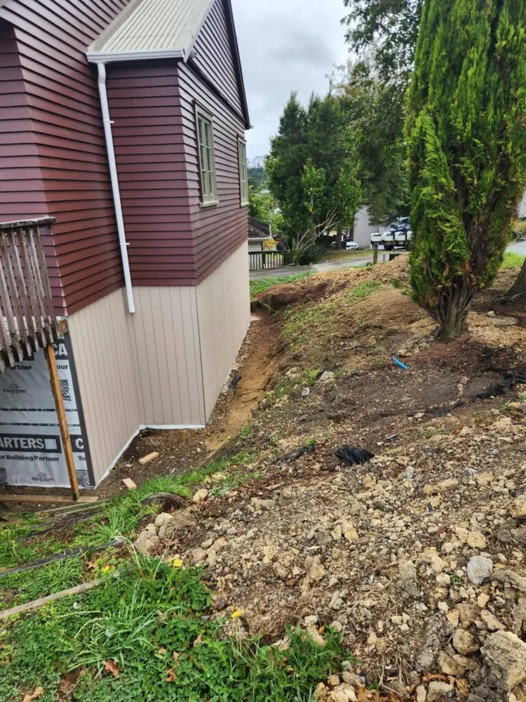 Before: Retaining wall installation and excavation in Henderson, West Auckland