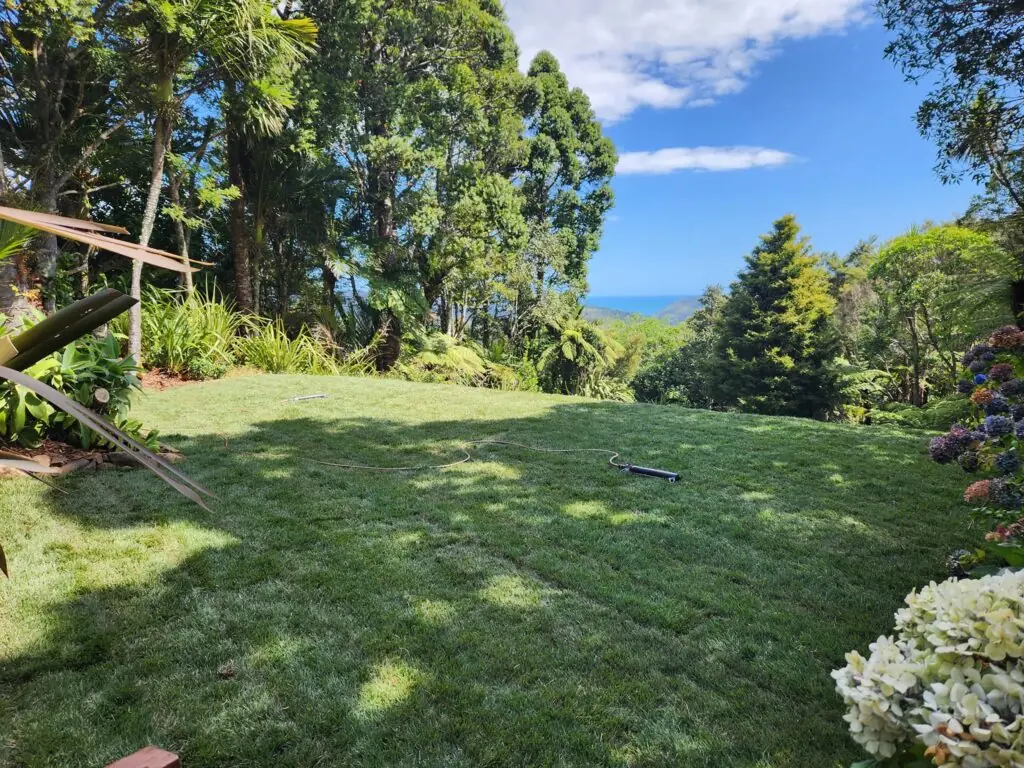 Ready lawn work by Pristine Exteriors in West Auckland